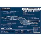 Star Trek poster blueprint, Enterprise NCC-1701D