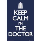 Dr.Who poster, Keep calm I am the doctor.