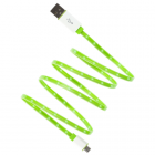 kit svítící micro USB kabel, zelený