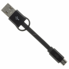 kit micro USB kabel na klíče, černý