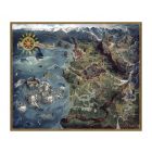 Zaklínač 3, Divoký hon, Severní království mapa, puzzle (1000 ks)