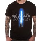 Star Wars, Logo a světelný meč, tričko