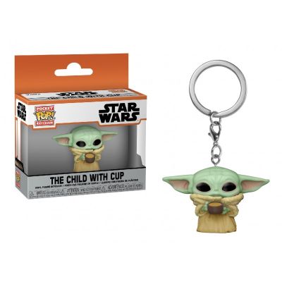 Star Wars The Mandalorian POP! přívěšek The Child s hrnečkem 4 cm