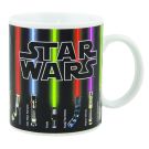 Star Wars, světelné meče, měnící se hrnek