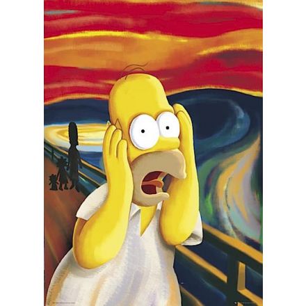 The Simpsons poster, Homer Scream