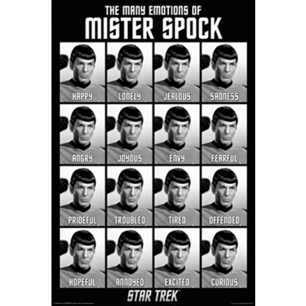 Star Trek poster, Emotions of Spock