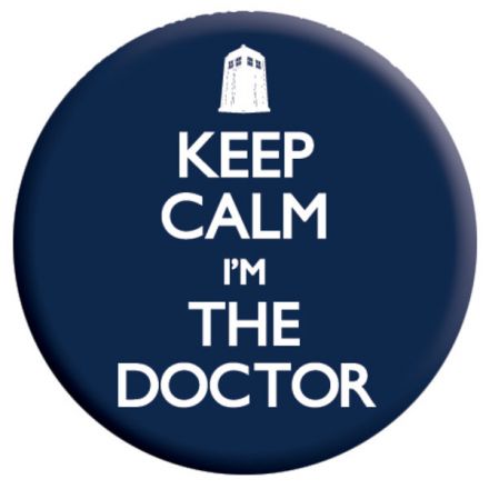 Doctor Who Keep Calm, odznáček