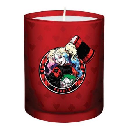 DC Comics, Harley Quinn, svíčka ve skle 6x7 cm