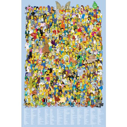 The Simpsons Cast 2012, plakát