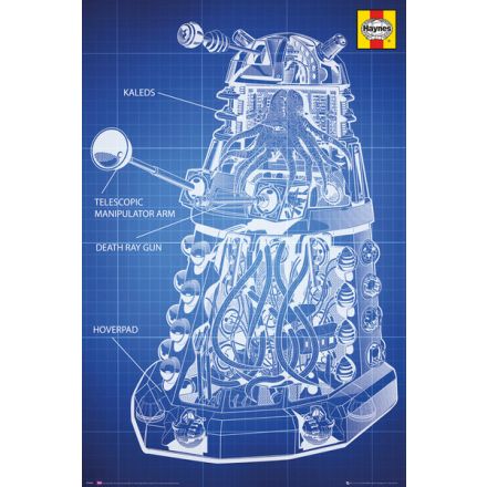 Doctor Who Haynes Dalek Blueprint, plakát