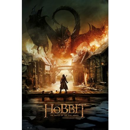 The Hobbit Battle of Five Armies Smaug, plakát