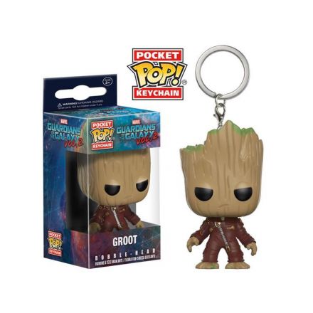 Guardians of the Galaxy Vol. 2, POP! přívěšek na klíče, drsňák Groot 4 cm