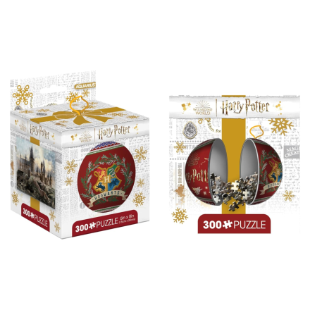 Harry Potter, Bradavický hrad, puzzle ve vánoční dekoraci (300 ks)