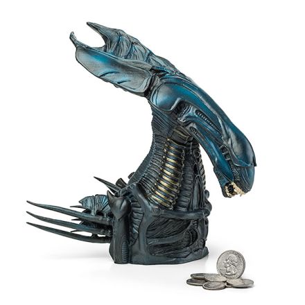 Alien, busta královny, pokladnička 23 cm