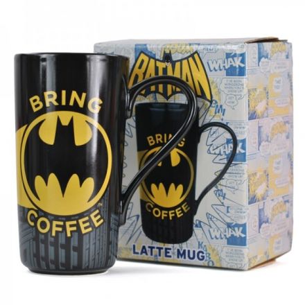 Batman, Bring coffee, hrnek na latté