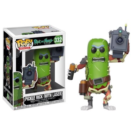 Rick a Morty, POP! Pickle Rick s laserem, figurka 9 cm