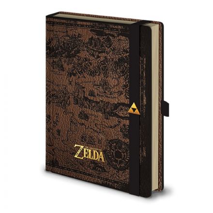 Legend of Zelda, mapa Hyrule, zápisník A5