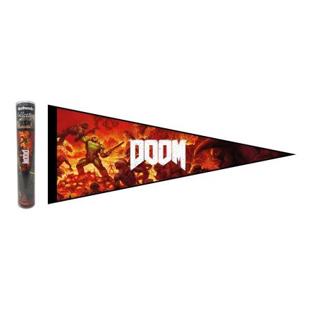 Doom, vlajka 30x76 cm