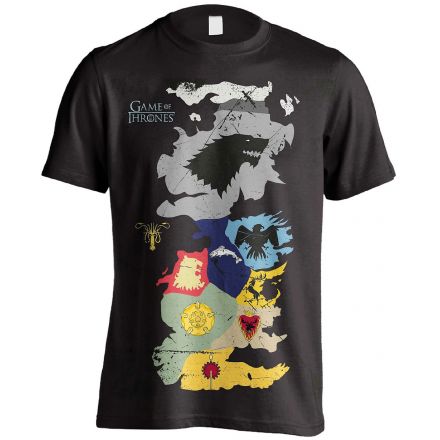 Game of Thrones, mapa rodů, tričko