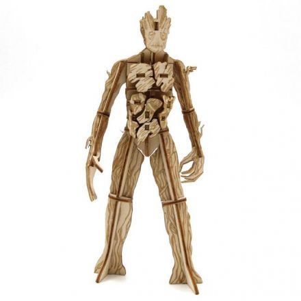 IncrediBuilds dřevěný 3D model, Guardians of the Galaxy, Groot